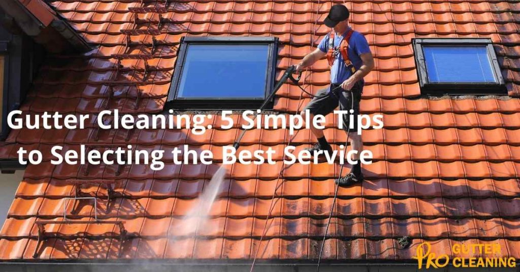 Gutter Cleaning 5 Simple Tips to Selecting the Best Service